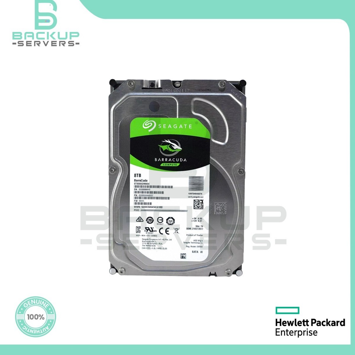 ST8000DM004 Seagate Barracuda 8TB 6Gbps 5.4K RPM 256MB 3.5