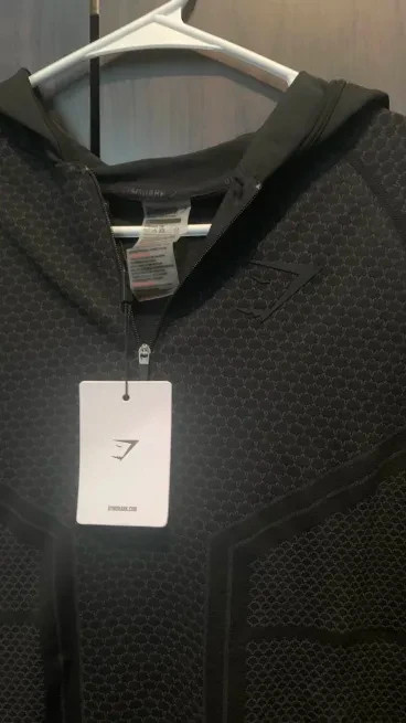 Gymshark Onyx V3 1/4 Zipper Hoodie Imperial Black XL | eBay