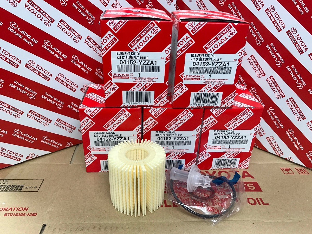 Set of 5 Toyota Genuine OEM Oil Filter 04152-YZZA1 Camry Avalon