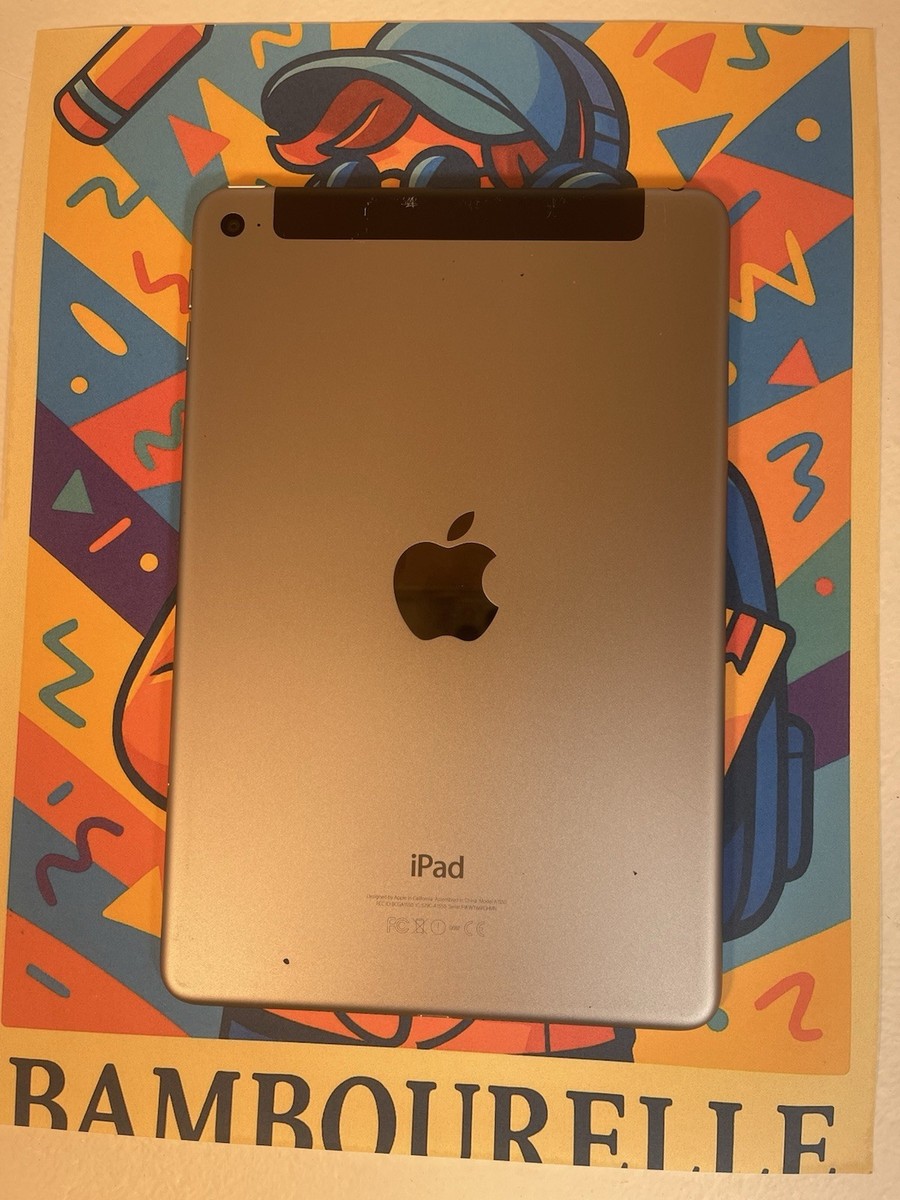 Apple iPad Mini 4 128GB Wi-Fi + Cellular Unlocked – Gray