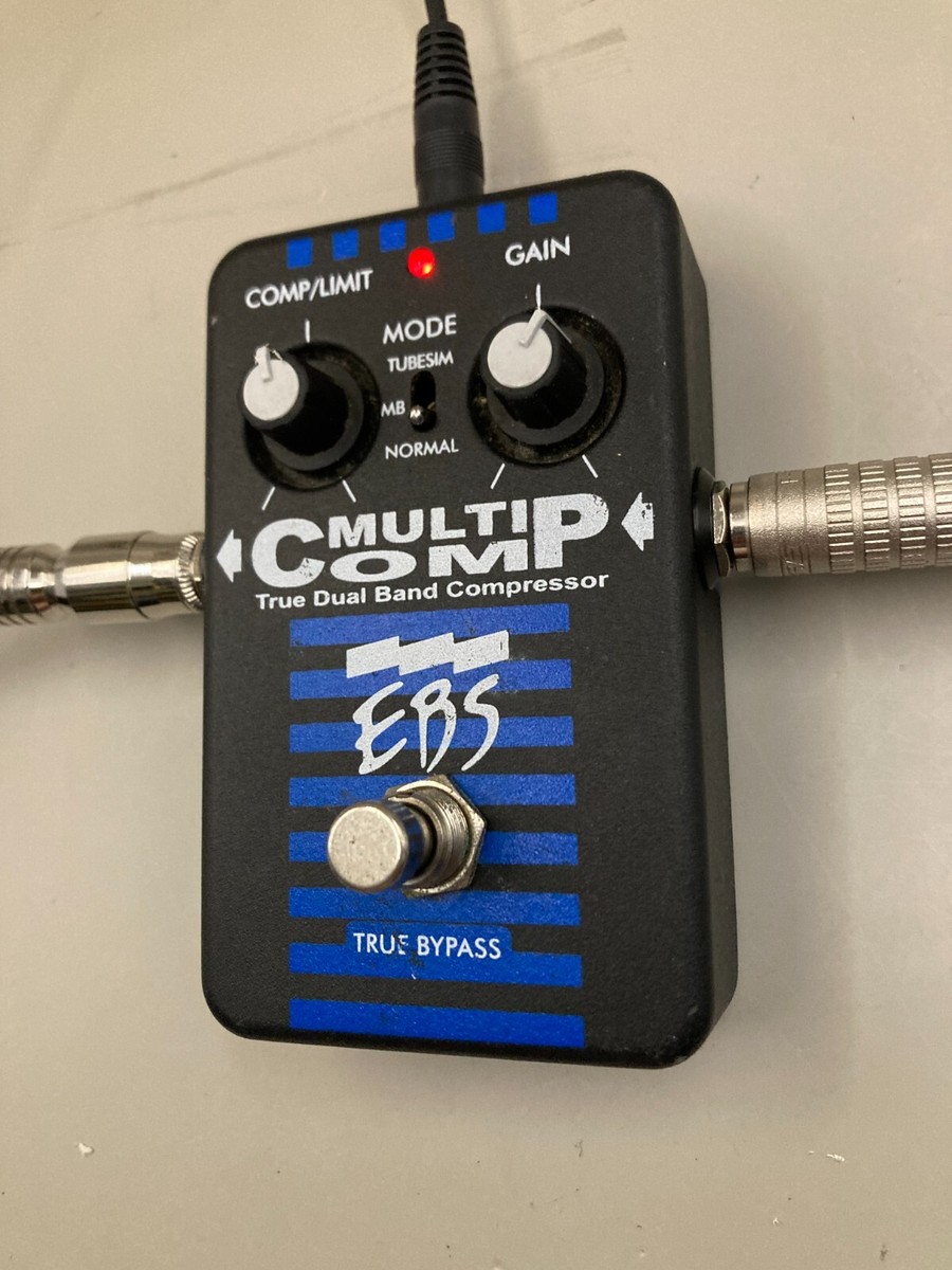 EBS MultiComp True Dual Band Compressor Bass Effect Pedal Tested
