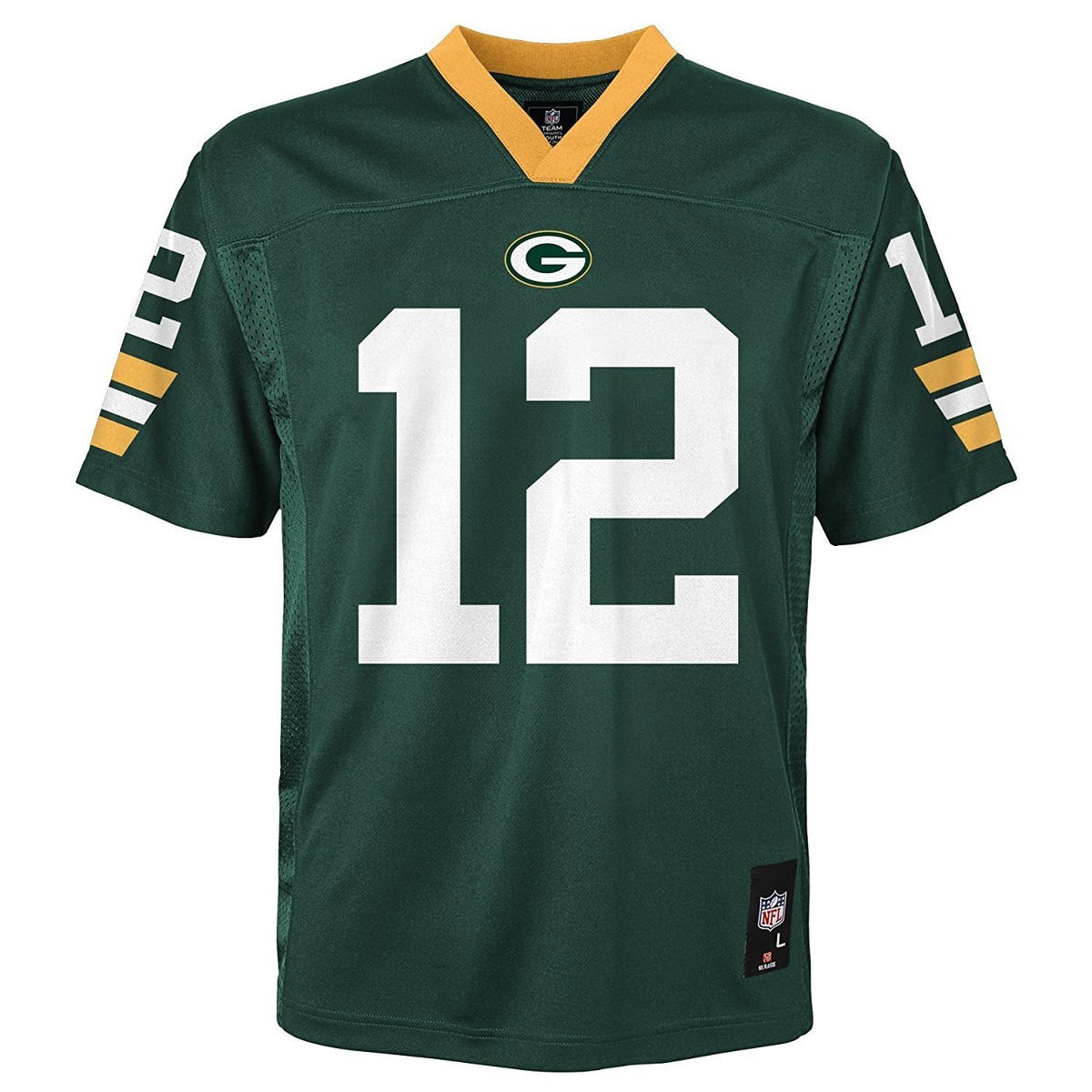 Green Bay Packers Aaron Rodgers NFL #12 Youth Jersey, Large | eBay