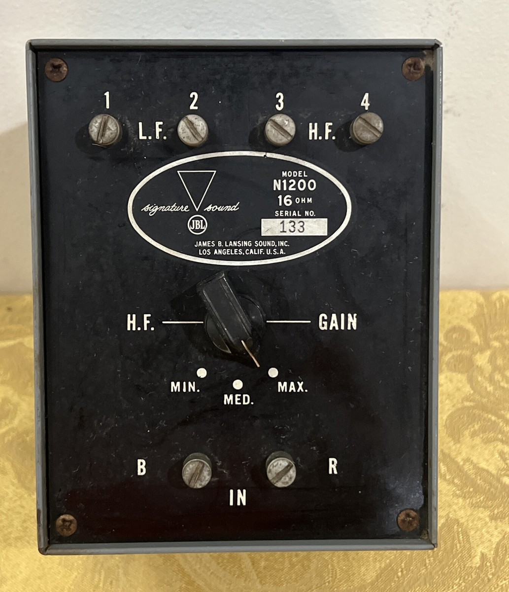 JBL N1200 16 Ohm crossover early serial number 133 | eBay
