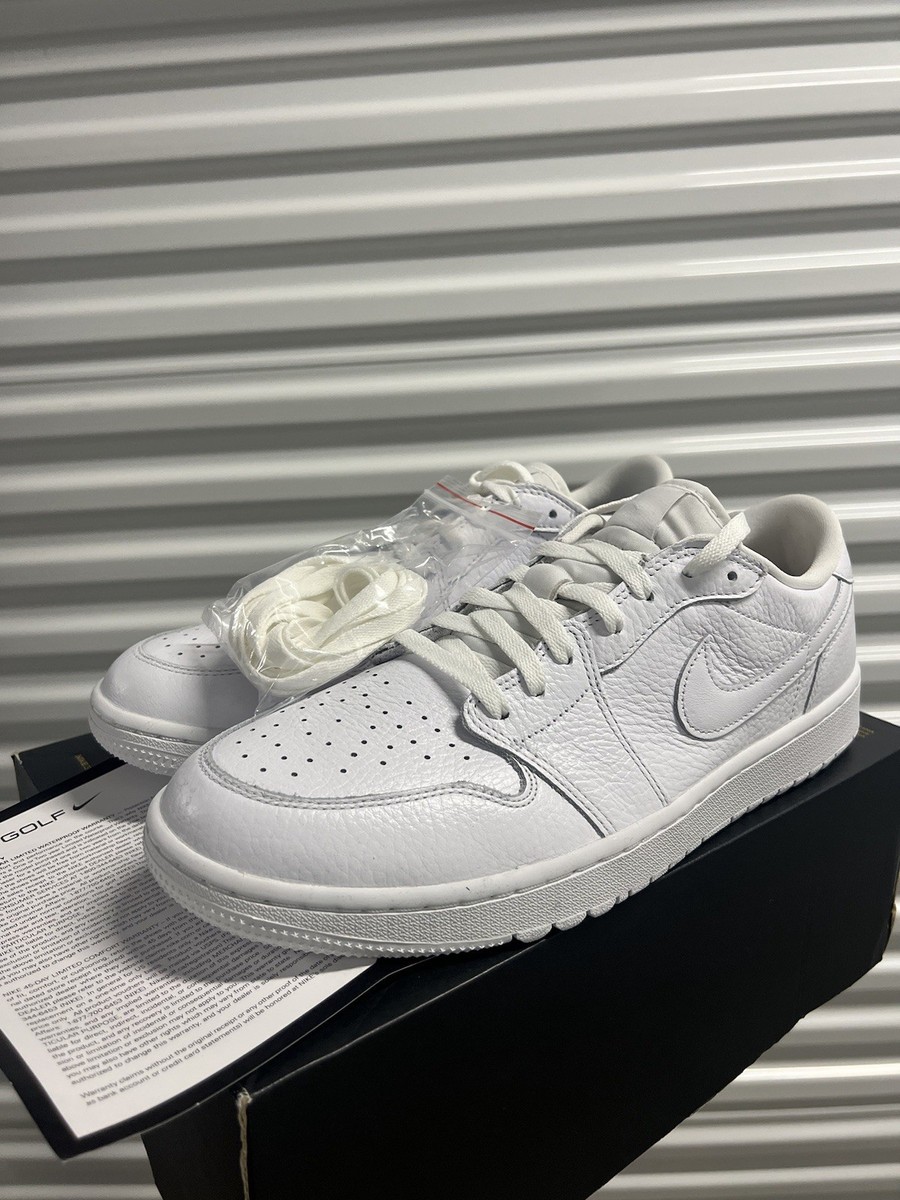 Nike Air Jordan 1 Low G Golf White-White Sz 12 Golf Cleats [DD9315