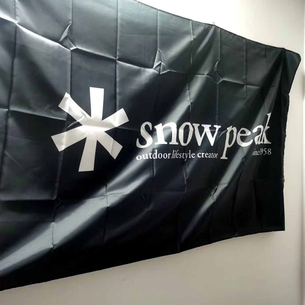 Snow Peak Flag Outdoor Lifestyle Creator Banner For Decor 90x150cm