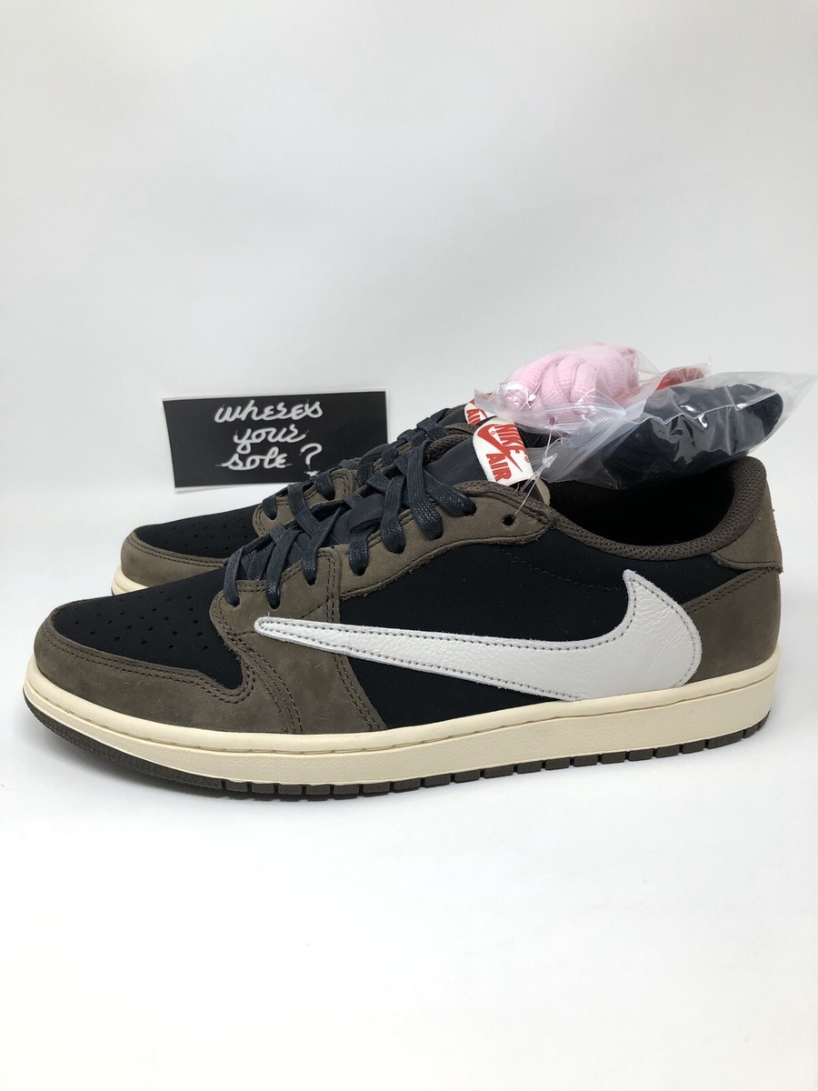 Nike Air Jordan 1 One Low Travis Scott OG SP Size 10.5 Mocha