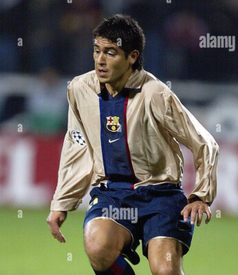 FC BARCELONA jersey 2002/03 #10 RIQUELME Champions League away | eBay