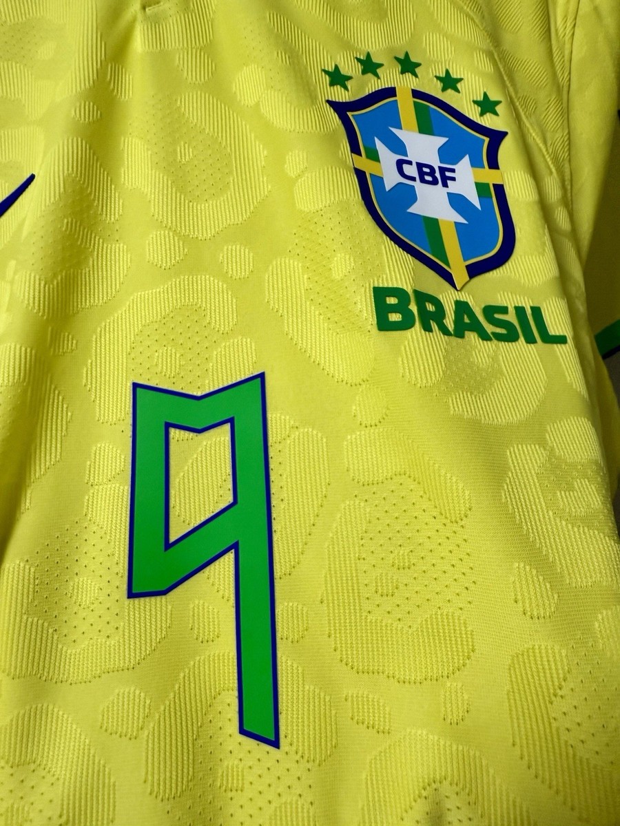 BRAZIL NATIONAL TEAM RICHARLISON #9 MATCH SHIRT WORLD CUP 2022