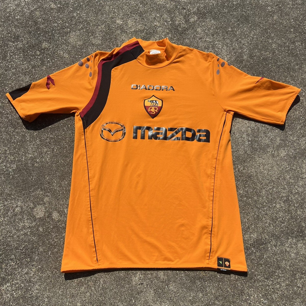 AS ROMA 2004 2005 THIRD GOALKEEPER FOOTBALL SHIRT DIADORA JERSEY