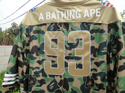 a bathing ape BAPE x adidas SB JERSEY, Camo DW9285, Medium, Large