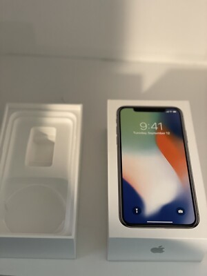 Apple iPhone X Silver 64 GB silver Original Empty Box Only | eBay