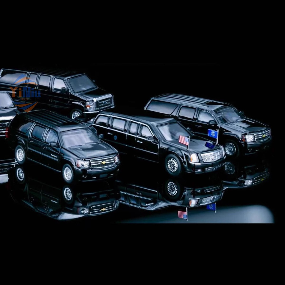 1:64 HEC Presidential Motorcade Set - 9pc 