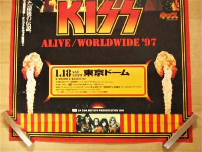 KISS ALIVE WORLDWIDE TOUR 1997 Japan Original Concert Poster B2