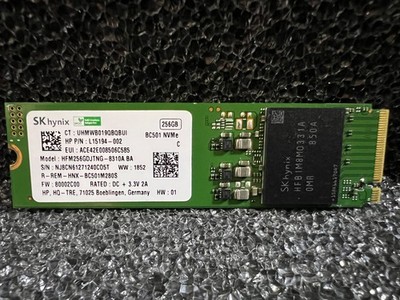 SK Hynix 256GB NVMe SSD, BC501 HFM256GDJTNG-8310A | eBay