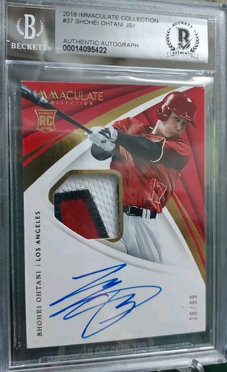 2018 Panini Immaculate Shohei Ohtani Los Angeles Angels Rookie