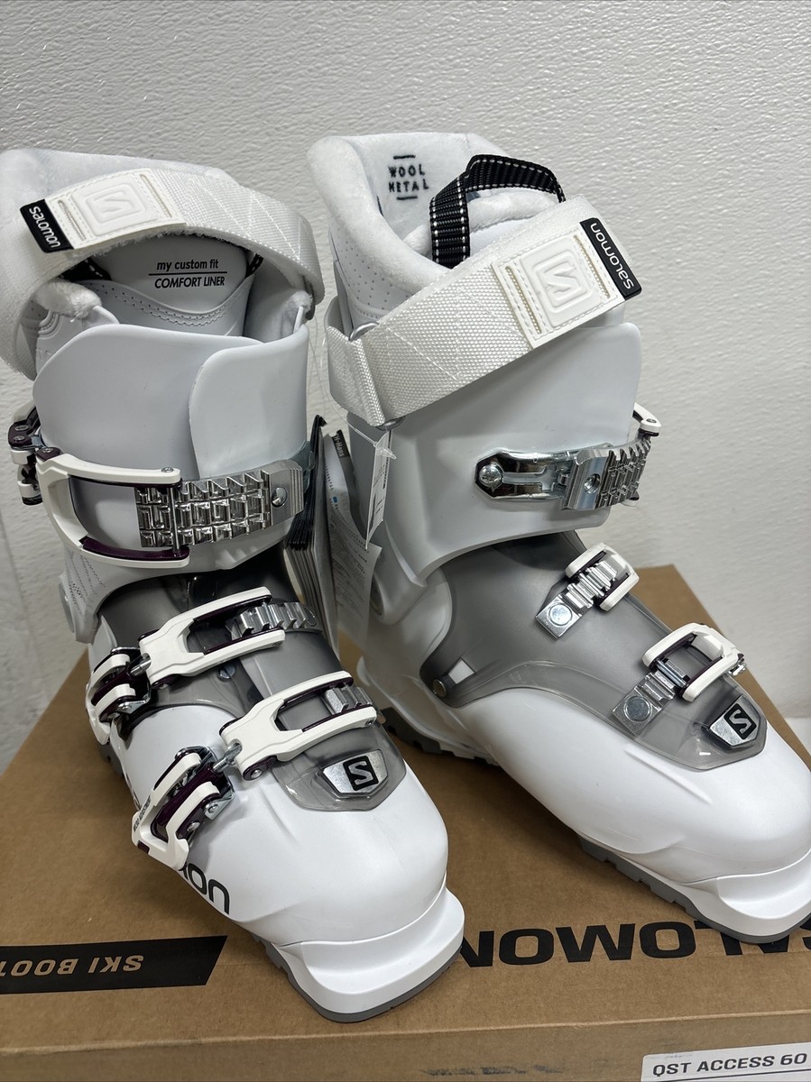 SALOMON QUEST Access 60 W SKI BOOTS Womens SIZE 24-24.5 #5D3 | eBay