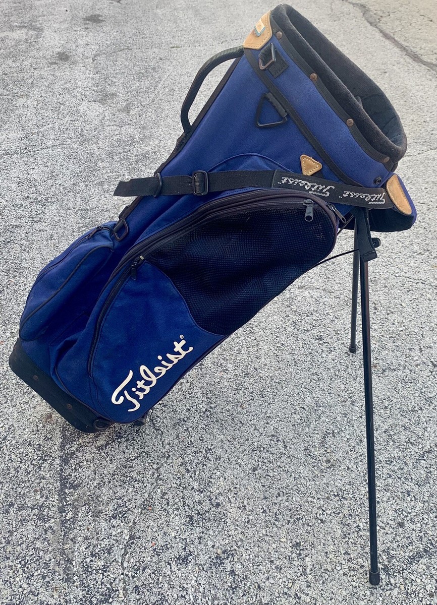 Titleist Ultra Lightweight Blue Carry Stand Bag 3 Way Div 5 Pocket
