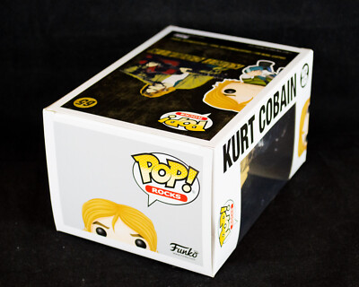 Funko Pop! Rocks Kurt Cobain #65 w/ Protector NIrvana Nevermind In
