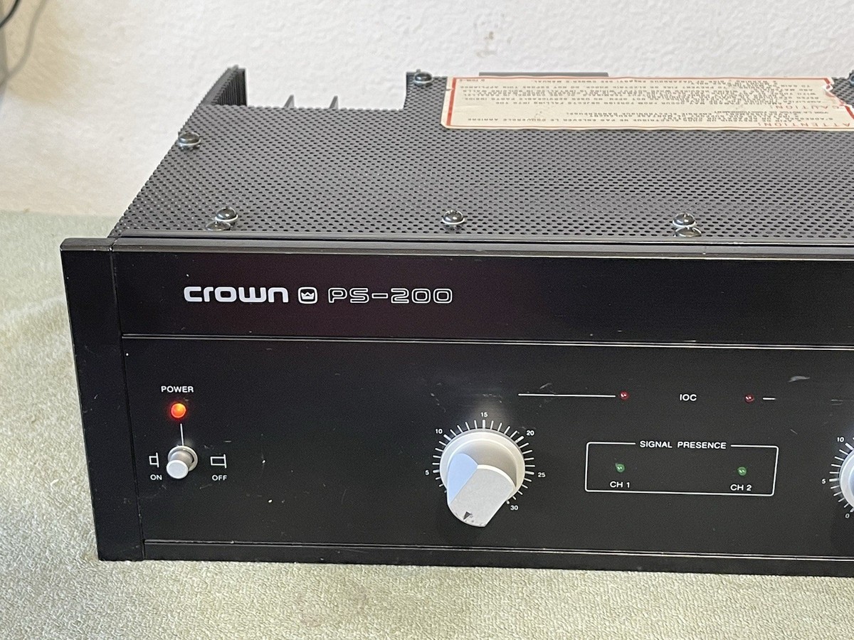 CROWN PS-200 パワーアンプ Crown PS-200 Power Amplifier | eBay