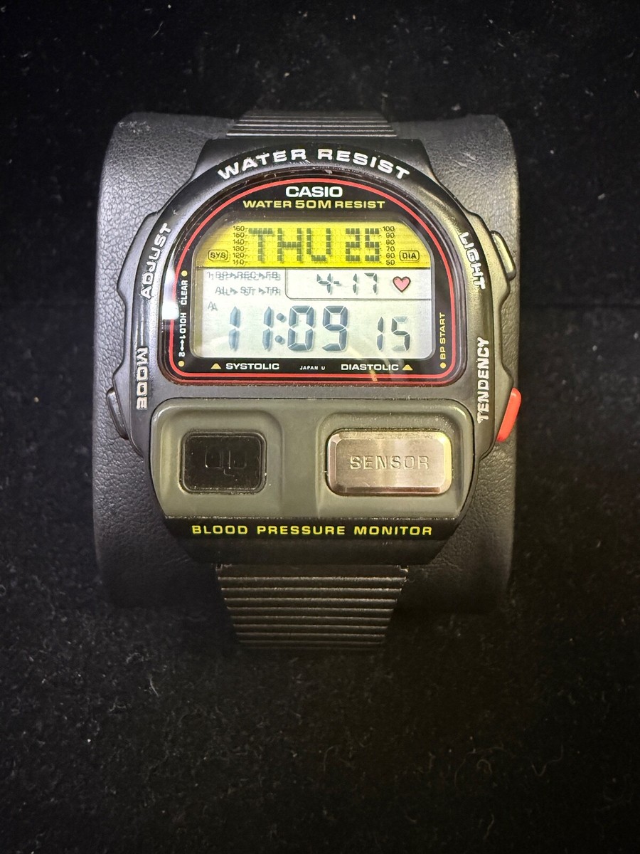 Vintage Casio BP-100 Blood Pressure Monitor Watch | Made in Japan
