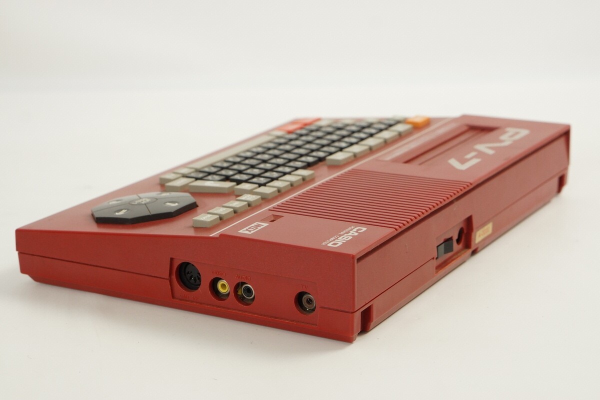 CASIO MSX Personal Computer RED PV-7 Boxed Tested JAPAN Game