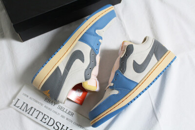 Nike Air Jordan 1 Low SE Tokyo 96 Dutch Blue Smoke Grey Sail