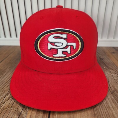 New Era 59fifty San Francisco 49ers Size 7 3/8 Hat Cap Red Classic