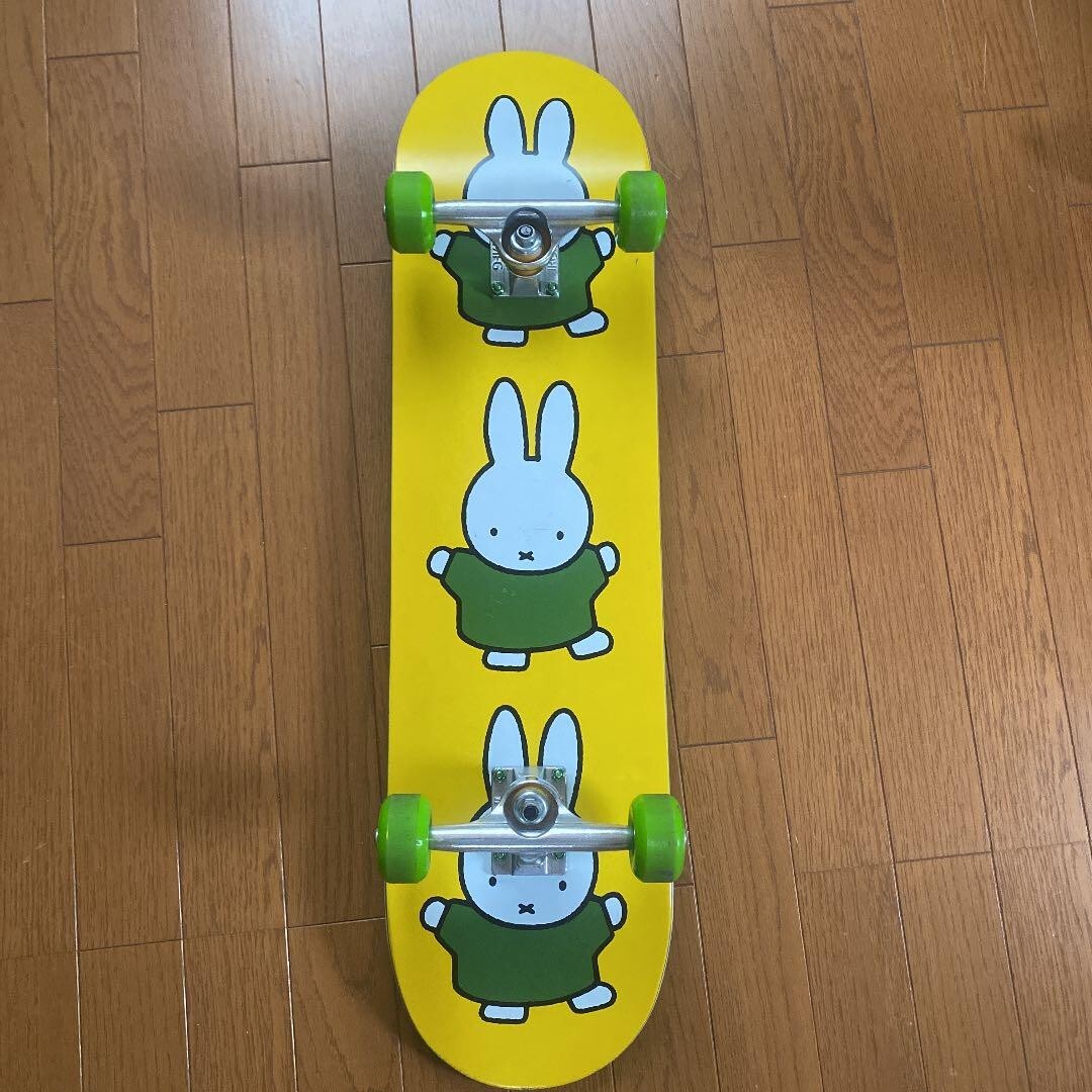 Pop Trading × Miffy Collaboration Skateboard Multicolor USED from