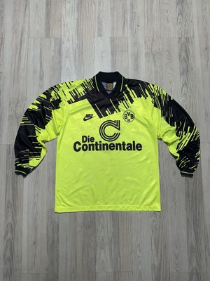VTG Nike Premier SOCCER JERSEY FC Borussia Dortmund BVB Home 1993