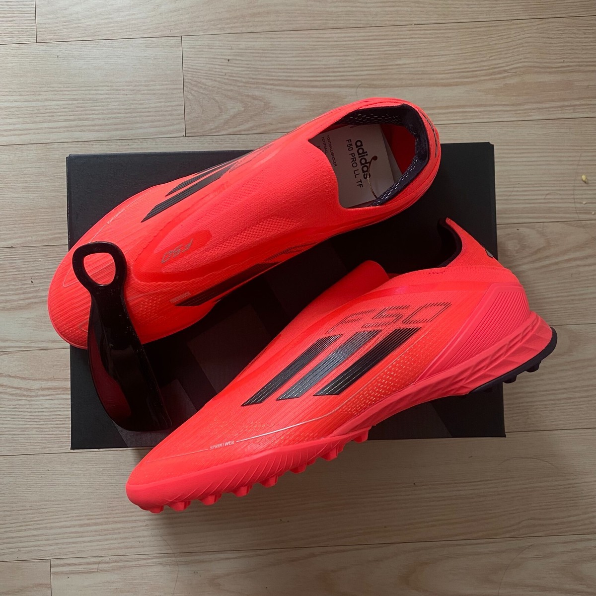 adidas F50 PRO Laceless TF Mens Turf Soccer Shoes Turbo ✓Multiple