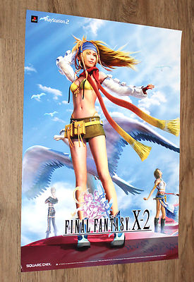 Final Fantasy X-2 very rare Promo Poster 59x42cm Square Enix