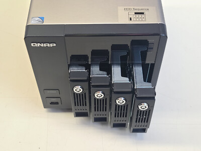 QNAP TS-439 Pro II+ 4-Disk SATA NAS 2xGbE NO DISKS PARTS/REPAIR | eBay