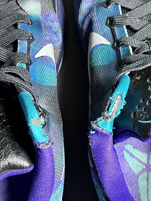 Nike Kobe Bryant X 10 Peach Jam Overcome Emerald Purple 705317-305