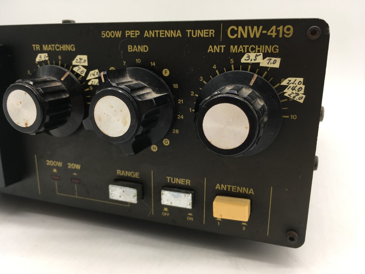 Daiwa CNW-419 200W WARC 1.8-30MHz Ham Radio Antenna Tuner complete