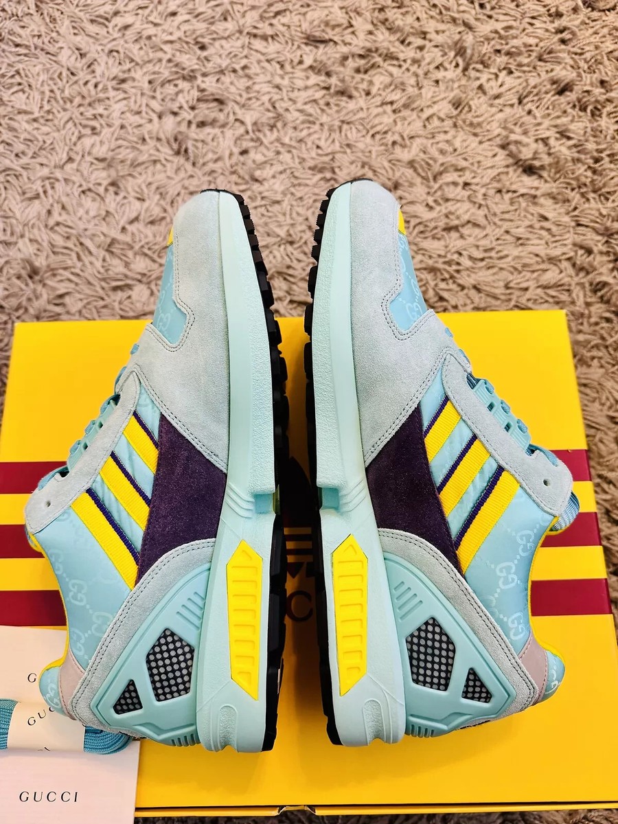 Gucci x Adidas ZX 8000 Aqua GG Monogram Men Shoe Size US 9 / UK