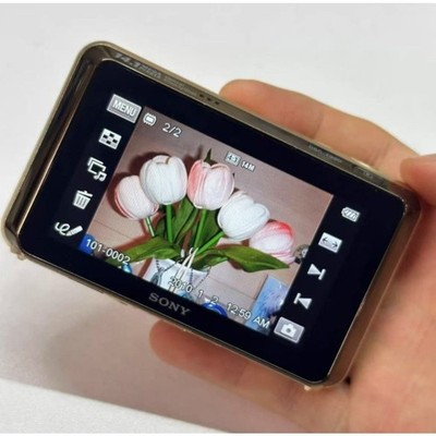 Sony Cyber Shot DSC-T99 CCD Digital Camera - Gold/Silver/Purple