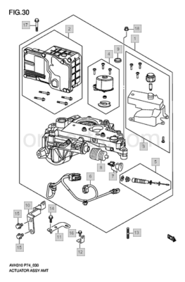 Actuator for suzuki ALTO K10, CELERIO, FRONX, IGNIS, SWIFT, WAGON
