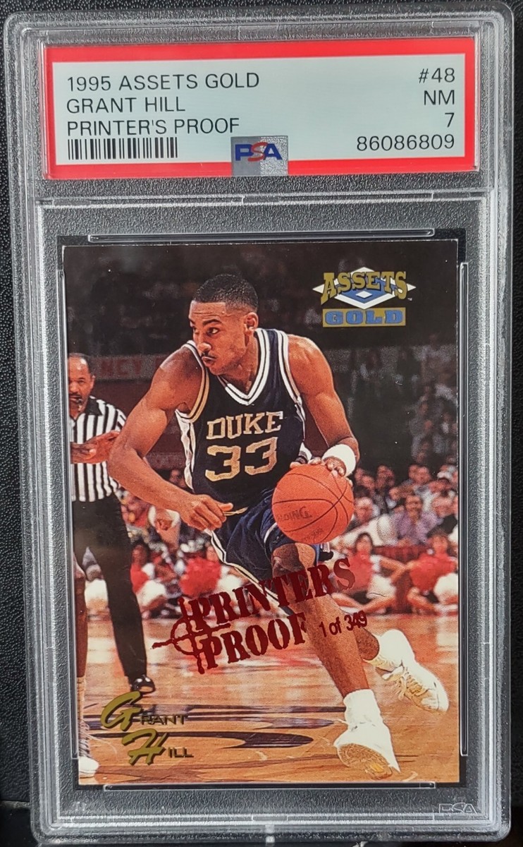 1995 Classic Games Assets Gold Printers Proof /349 Grant Hill RC