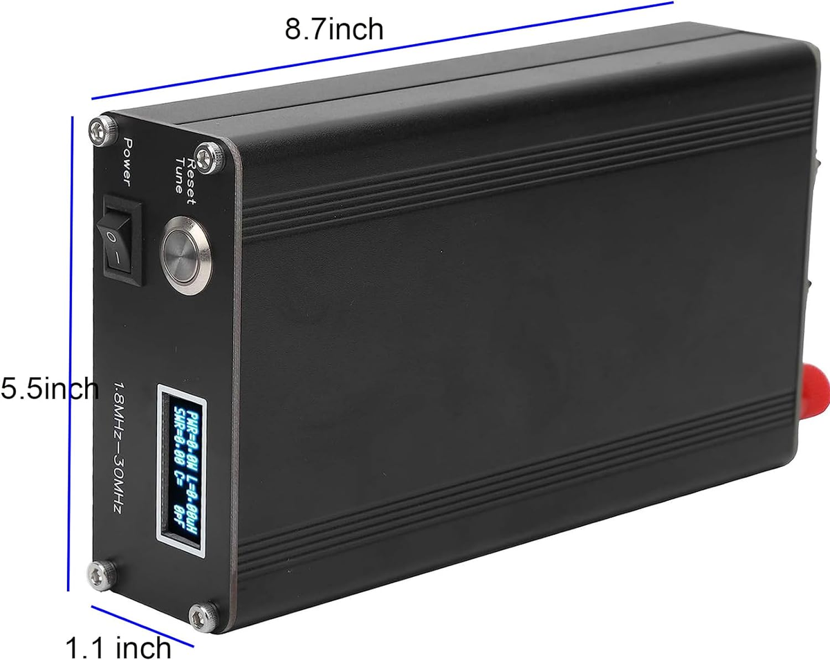 ATU-100 EXT Antenna Tuner for Ham Radio, V3.2 1.8-55Mhz Automatic