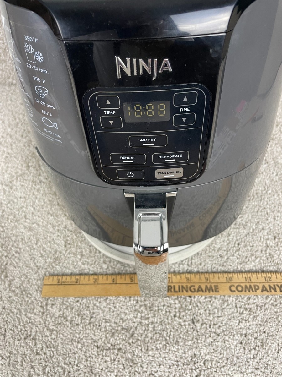 Ninja Air Fryer 1550W 4-Quart Model AF10 Series U7 Black Tested