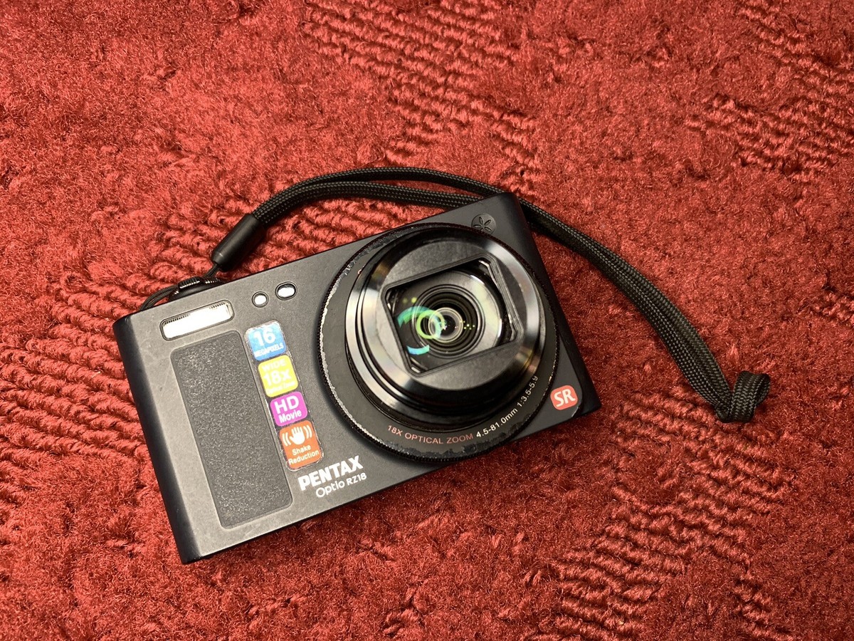 PENTAX Pentax Optio RZ18 16.0MP Digital Camera - Black Tested