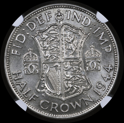 1944 GREAT BRITAIN HALF CROWN NGC MS63, VERY FLASHY | eBay