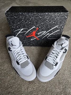 Air Jordan 4 Retro Military Black White Neutral Grey DH6927-111