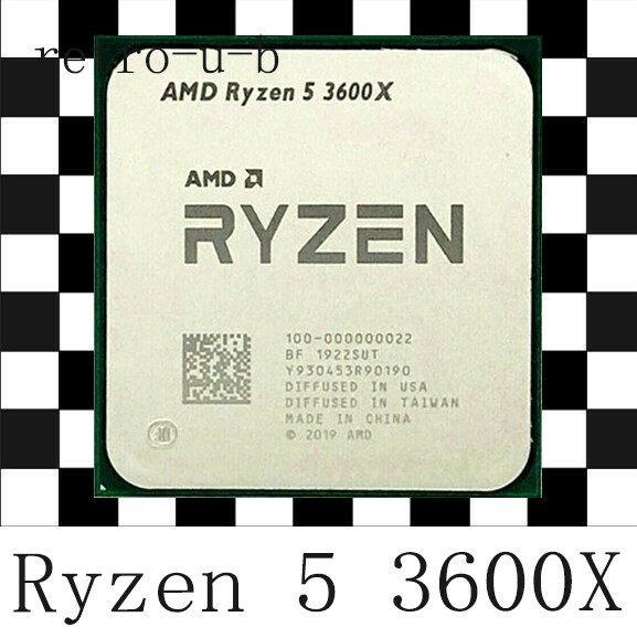 AMD Ryzen 5 3600X 3.8GHz 6-Core Desktop AM4 3rd R5 CPU Processor