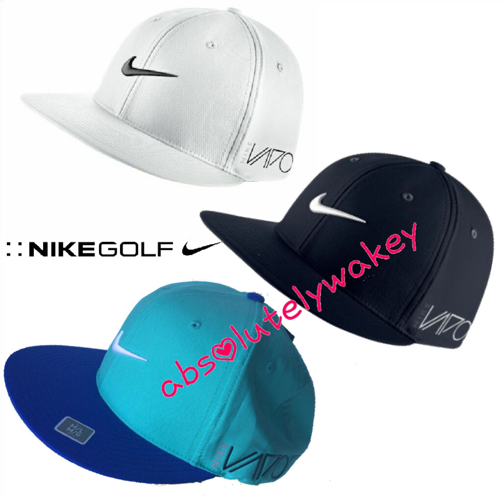 NIKE TRUE TOUR CAP FLAT BILL VAPOR RZN SWOOSH DRI FIT GOLF