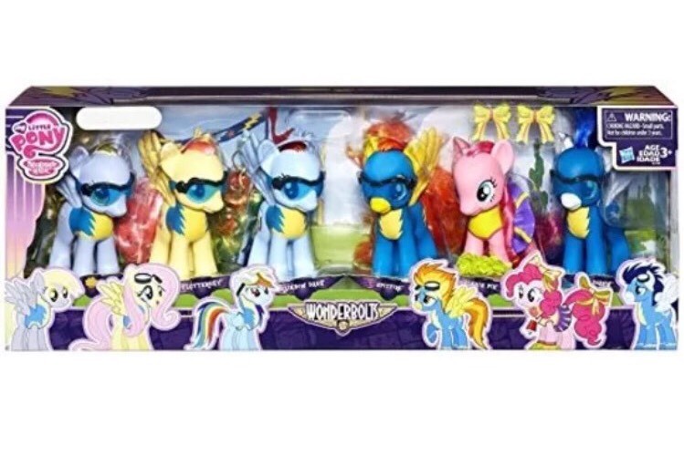 MY LITTLE PONY WONDERBOLTS set 6 PACK rainbow dash,spitfire,sorian