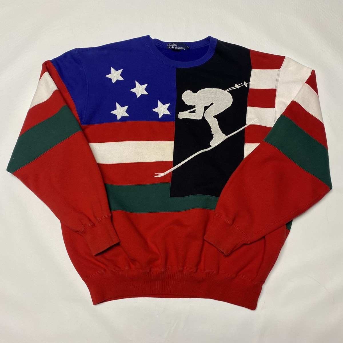 RARE Polo Ralph Lauren RL92 Snow Beach Sportsman Suicide Ski