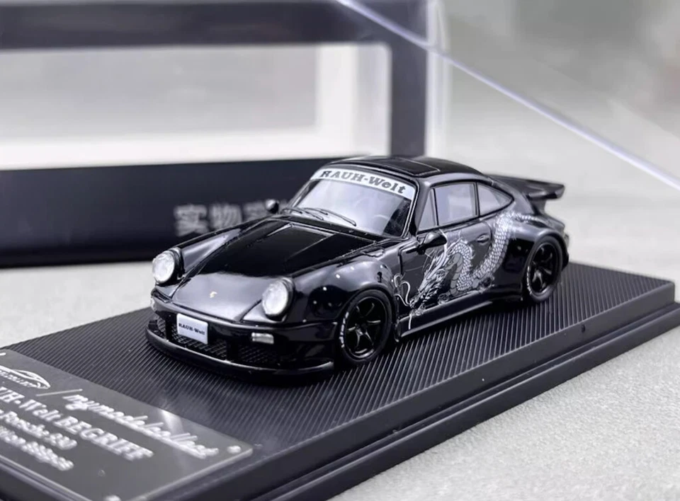 MC 1/64 Black Dragon RWB Porsche 930 Sports Model Diecast Metal