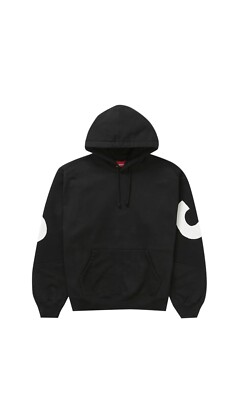 Supreme Big Logo Jacquard Hooded Sweatshirt Hoodie Black XLarge