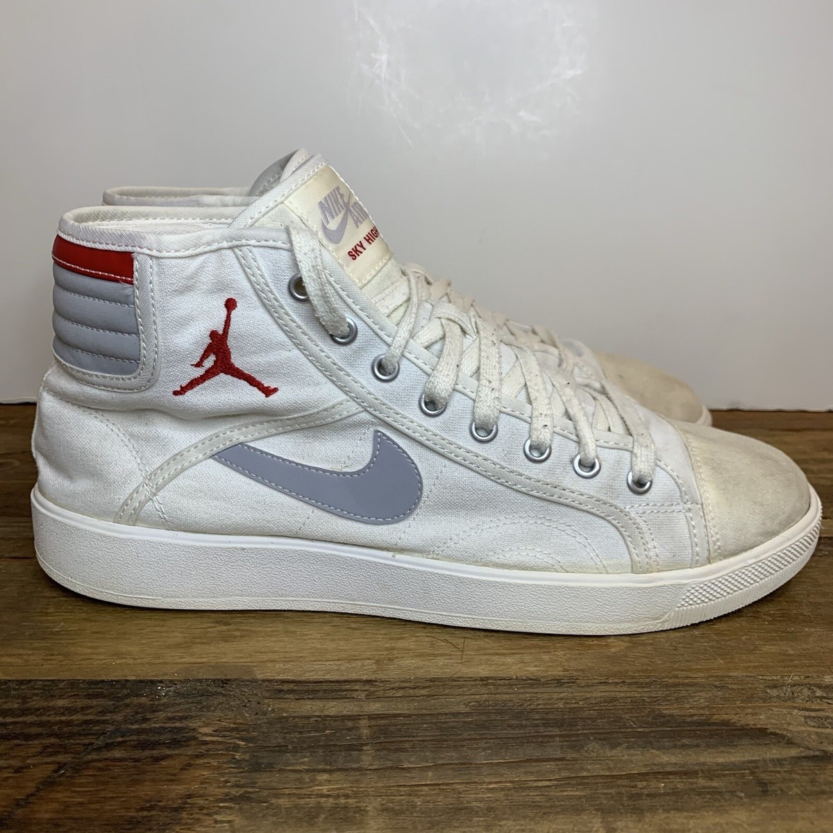 Nike Air Jordan Sky High Canvas Red Cement Grey AJKO 819953-102